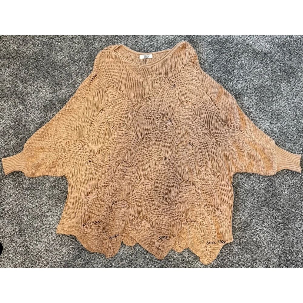 JULIA - Sweater, Beige, Size X/XL Cutouts, Pullover